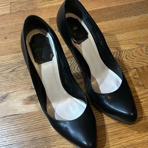 Dior 4.5 inch black heels